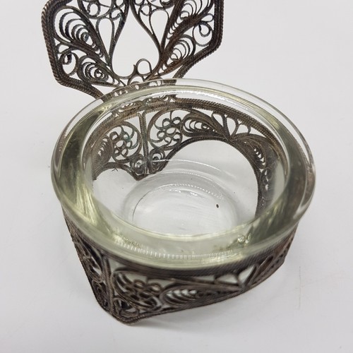 Sowjetisches Senfglas  , filigran , versilbert -  Gramm  I.9 - Bild 5 von 12