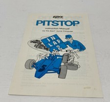 Epyx Pitstop Game Instruction Manual for Atari