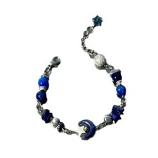 Fashion Star Bead Bangle Adjustable Blue Beaded Bracelets Wristband Jewelry