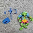Vintage TMNT Genghis Frog Figure 1989 Teenage Mutant Ninja Turtles Incomplete