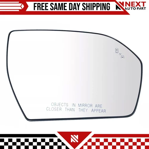 New Mirror Glass Exterior Side View Passenger Side, RH For 2018 Ford Lincoln