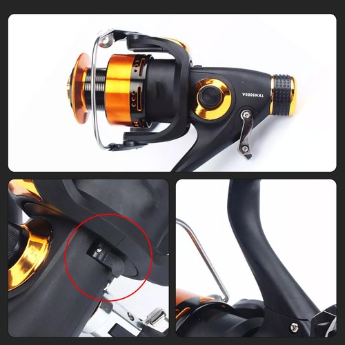 11BB Spinning Reel Fishing Reel Bait Runner Drag Heavy Duty Gear Ratio 5.2:1 n2n - Picture 6 of 19