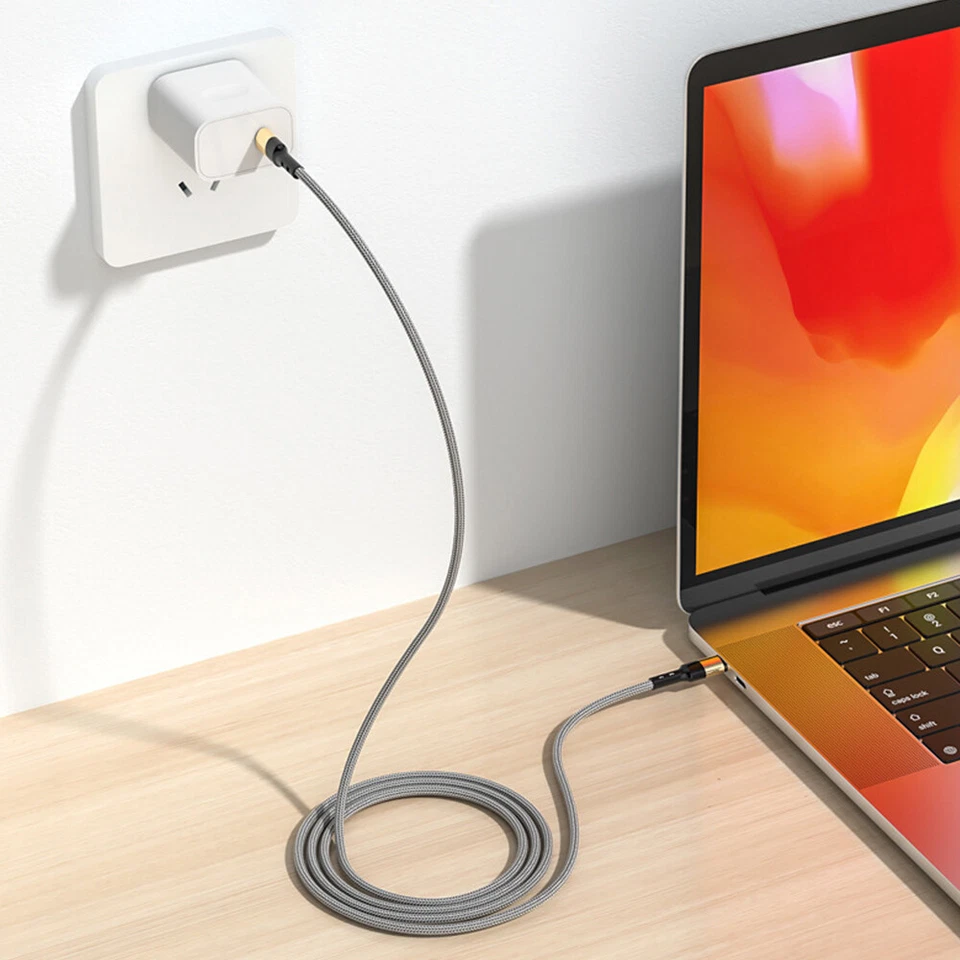 Type C to Type C Cable USB C Fast Charger Lead Long For iPhone 15 16 + Pro Max - Image 2 of 4