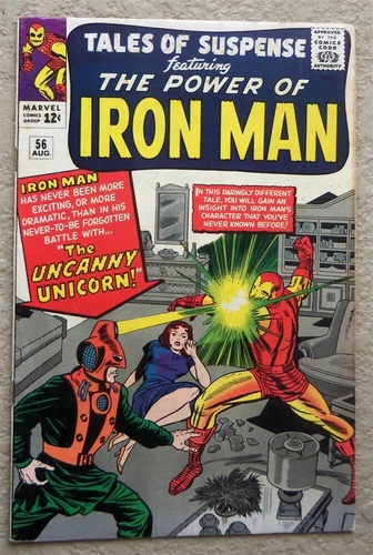TALES OF SUSPENSE #56 ORIGINAL MARVEL COMIC BOOK 1964 VF+ UNCANNY UNICORN