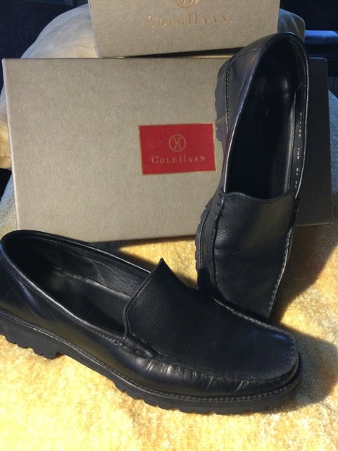 Cole Haan Country Black Leather Loafers 