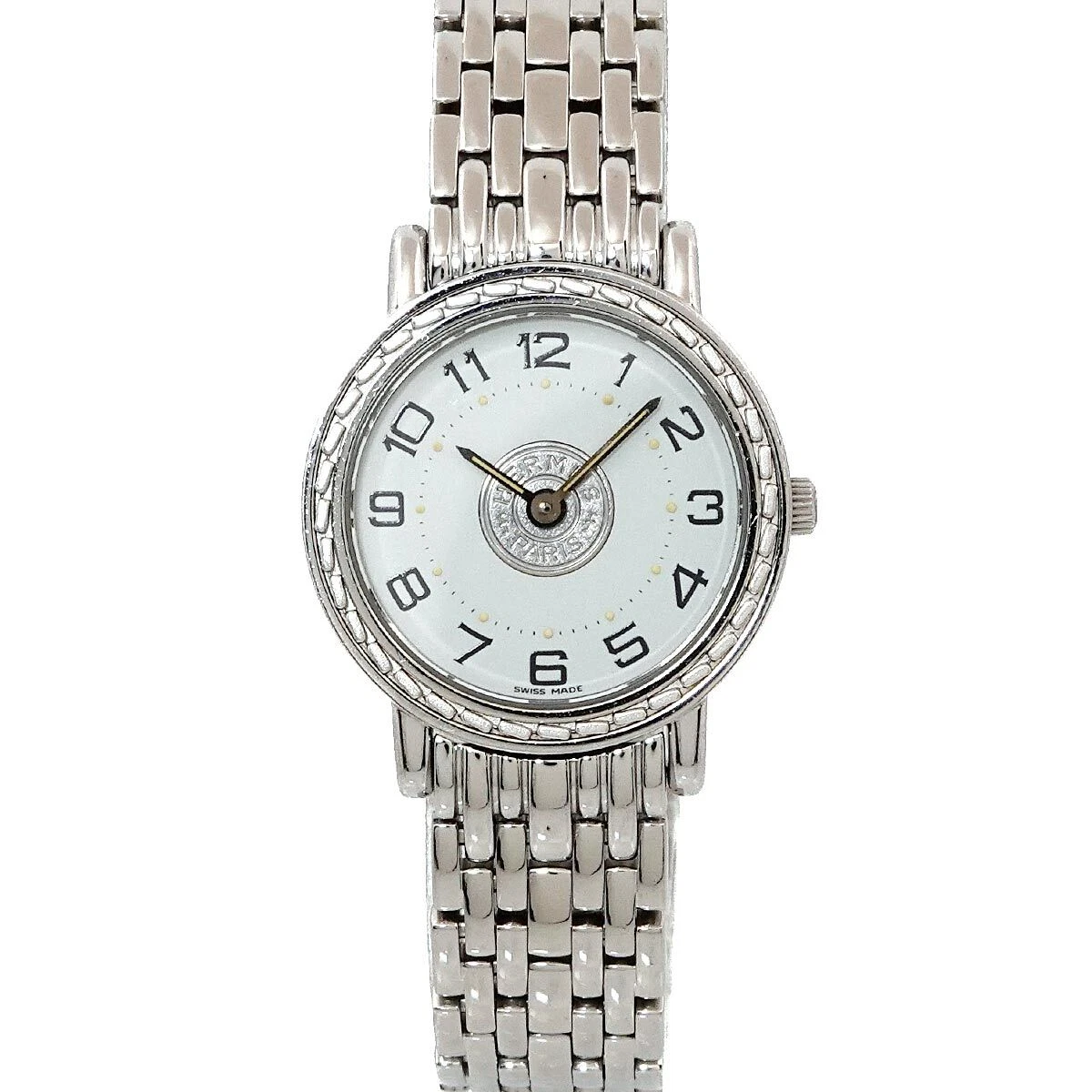HERMES Sellier SE4 210 Quartz White Dial Ladies Watch 90272238