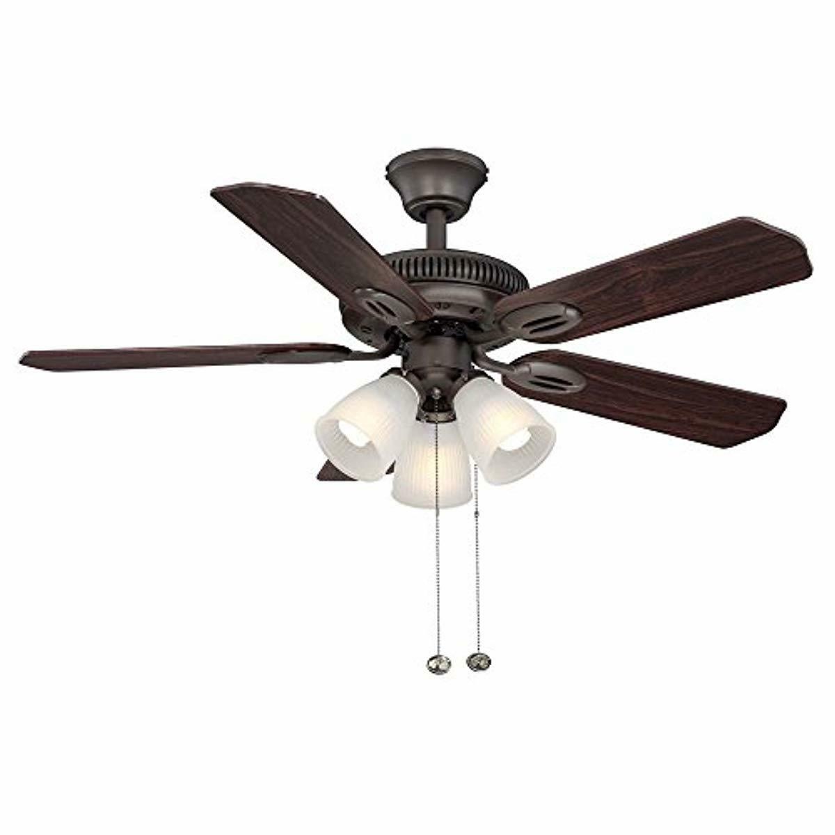 Hampton Bay Am212 Orb Glendale 42 In Indoor Bronze Ceiling Fan