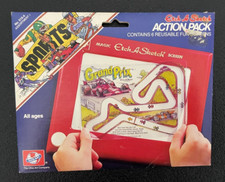 Vintage Etch A Sketch 6 Reusable Fun Screens New in the Box 1981