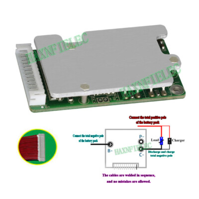 10S 36V 20A-80A BMS Ternary Lithium Battery Protection Board Temperature Control