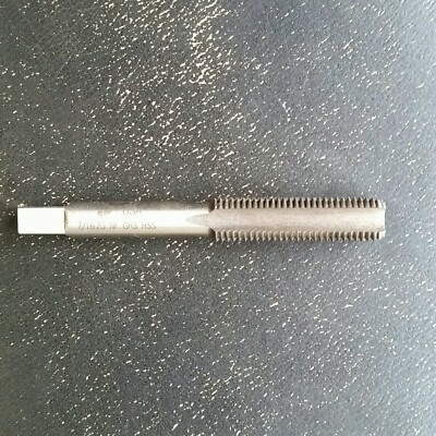 7/16"-20 NF Machinist Hand Tap Bottoming 4 Flute GH3 HSS Made in USA ...