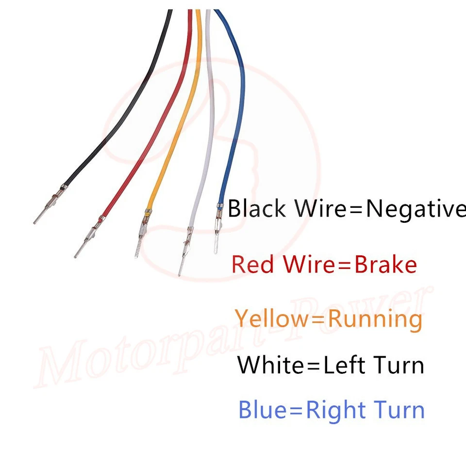 Motorcycle LED Turn Signals Brake Tail Light For Honda Shadow Spirit VT 1100 750 - Image 4 of 4