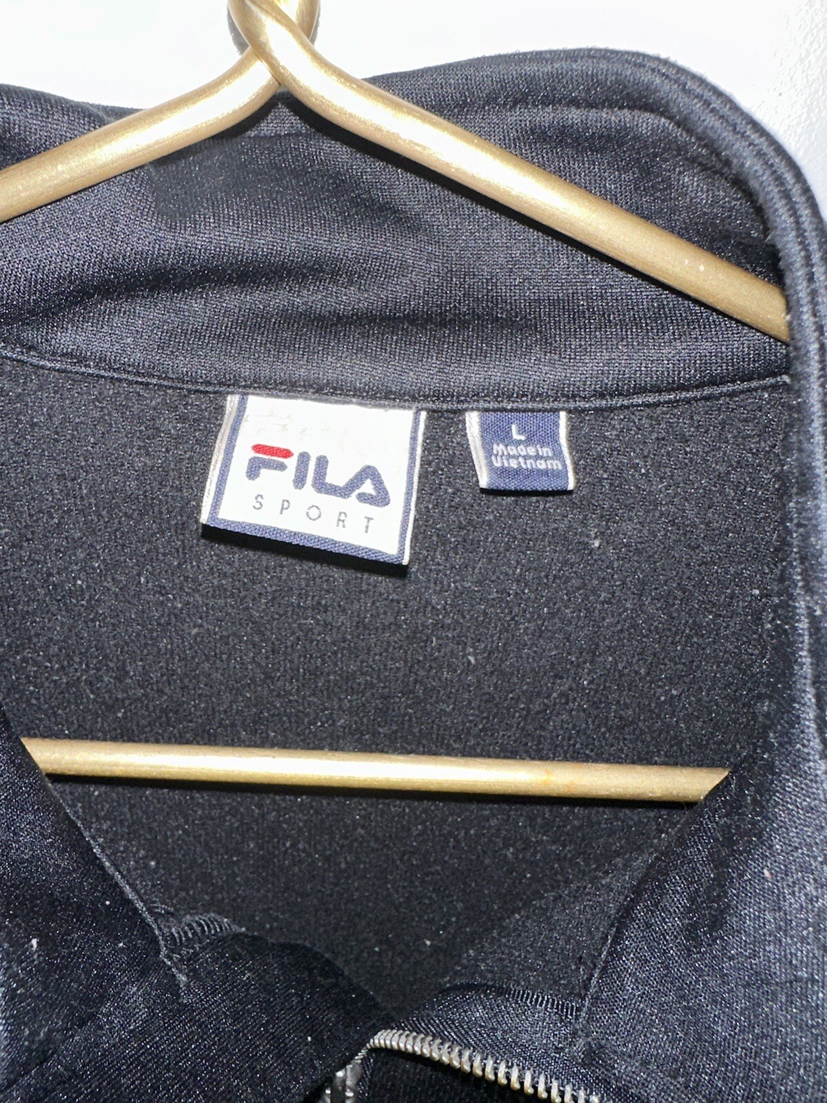 Giacca riscaldante Fila nera con zip taglia donna grande ottime condizioni