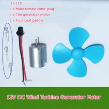 DC Micro Wind Turbine Generator Motor 12V 20V 200~6000rpm  Toys Motor for DIY