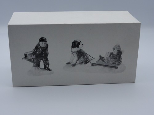 Accesorio Department 56 ""Mush!" Trineo para niños San Bernardo perro pueblo de nieve 5474-7 - Imagen 4 de 6