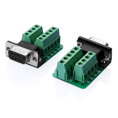 RS232 D-SUB DB9 Female Adapter to Terminal Connector Signal Module