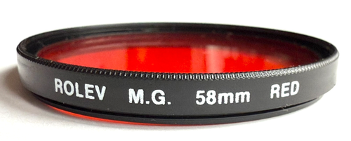EXCELLENT ROLEV M.G. RED 58mm OPTICAL LENS FILTER MADE IN JAPAN - Picture 2 of 3