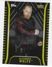 ALEXANDER WOLFE 2018 TOPPS WWE NXT SILVER PARALLEL /25