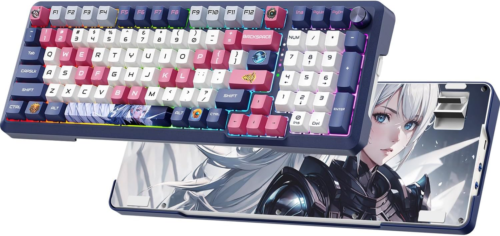 RisoPhy 98-Key RGB Wireless Mechanical Keyboard with Gasket Mount and Triple Connectivity