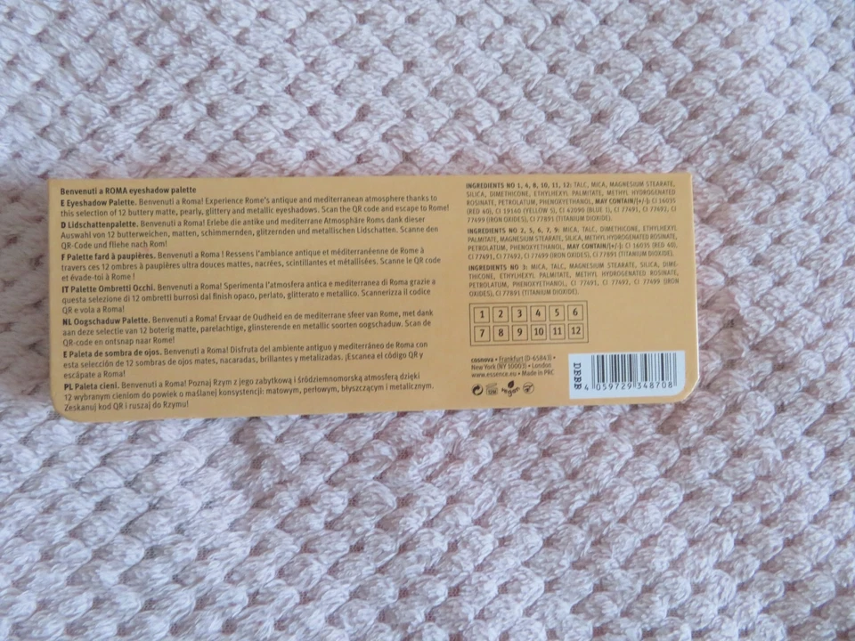 ESSENCE * BENVENUTI A ROMA * EYESHADOW PALETTE * NEU - Bild 2 von 4