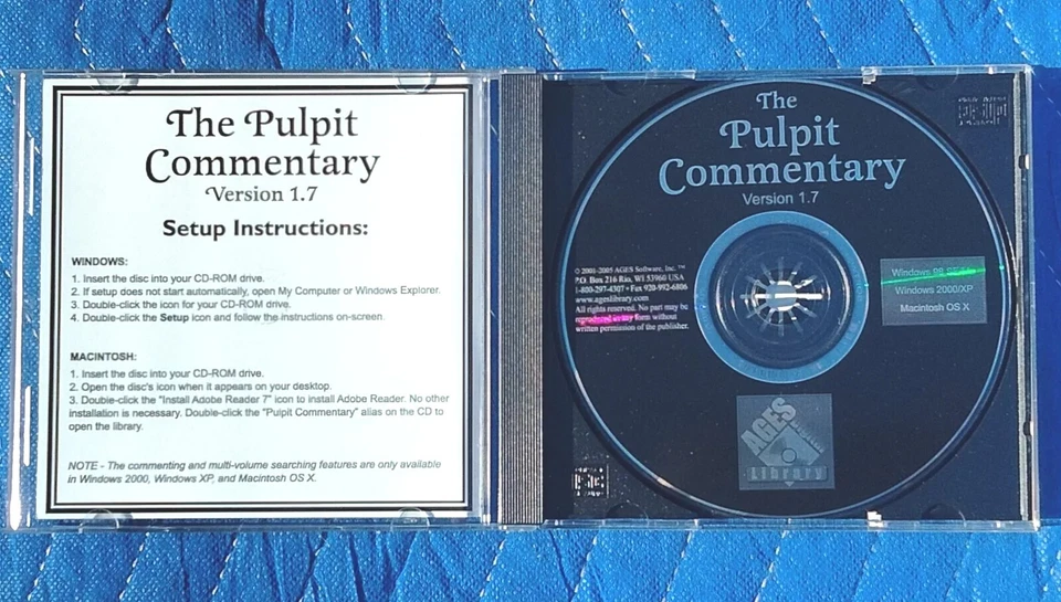 Pulpit Commentary V1.7 (PC, CD-ROM, 2005, Ages Digital Library) WIN/MAC Win98 XP - Image 3 of 4