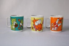 Stylecraft Set of 3 MCM Animal Character Porcelain Mugs