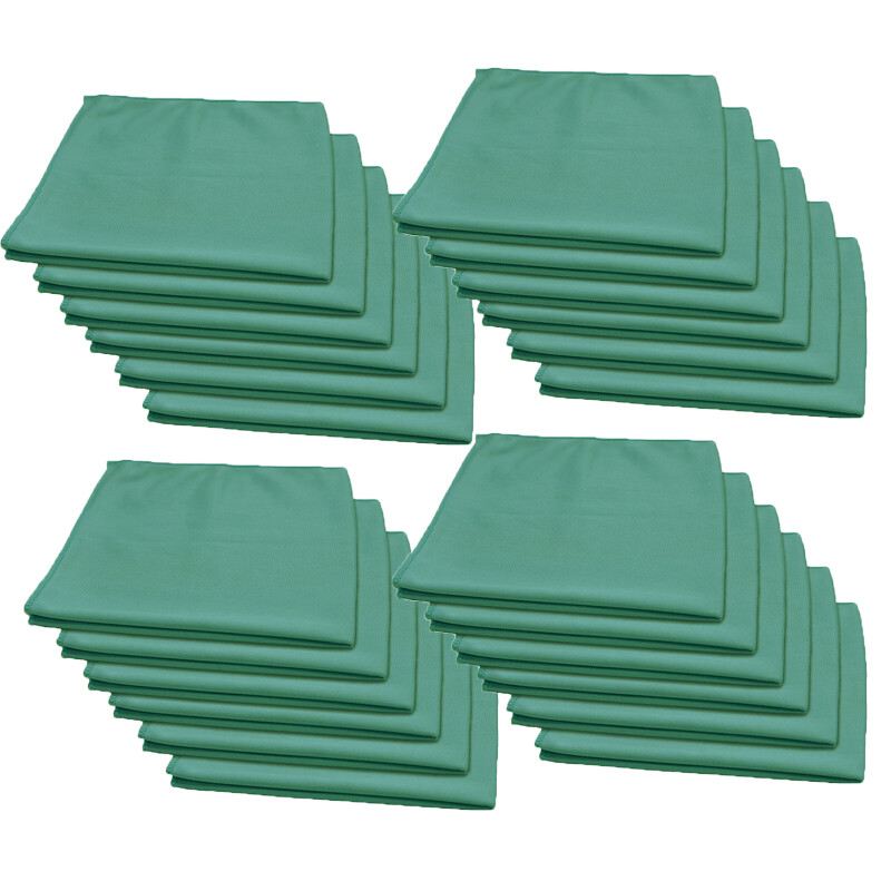 24 Pcs Microfiber Window Glass Drying Towel Auto Home 16