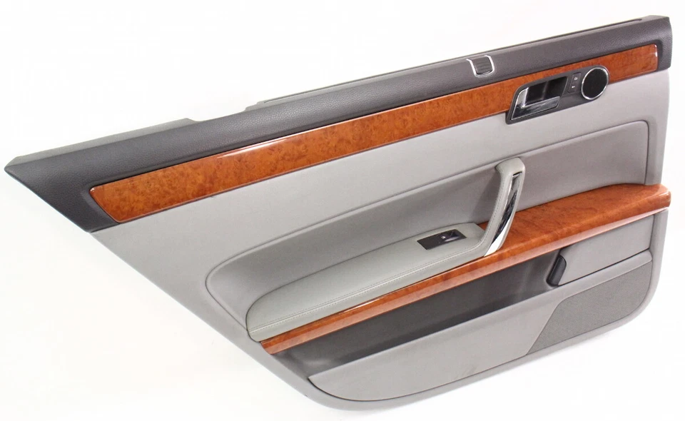 Tarjeta panel puerta interior trasera izquierda 04-06 VW Phaeton - gris - con parasol Foto 2 de 4