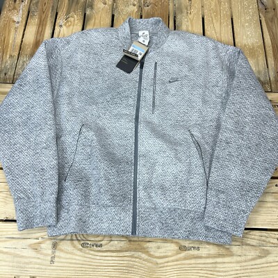 Nike Tech Pack Therma Fit Adv Forward Bomber Jacket Mens Medium Gray DQ4268-077