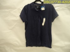 Arizona 1X Juniors Plus Polo Shirt Navy Blue Sport 662-1417 0620