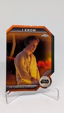 2024 Topps Chrome Star Wars Han Solo I Love You  I Know Orange /25 ILY-5B
