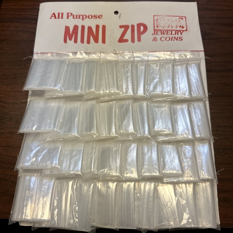 1.3/4" x 1.3/4" RECLOSABLE ZIP LOCK MINI BAGS  CLEAR  ZIP SEAL BAGGIES,  (BOX)