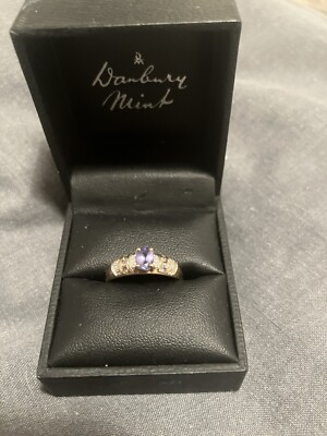 Ring 9 kt Gold Tansanit & Diamant