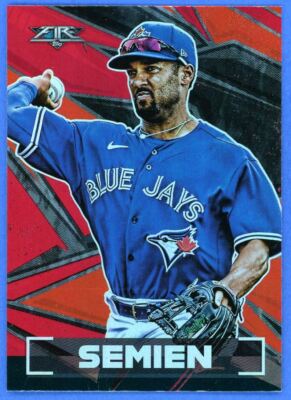 2021 Topps Fire Red Flame Marcus Semien Toronto Blue Jays #152 Parallel ...