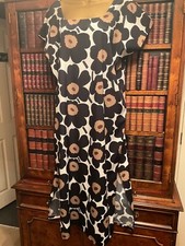 Black, White & Taupe Floral Sleeveless Maxi Dress - XL - New