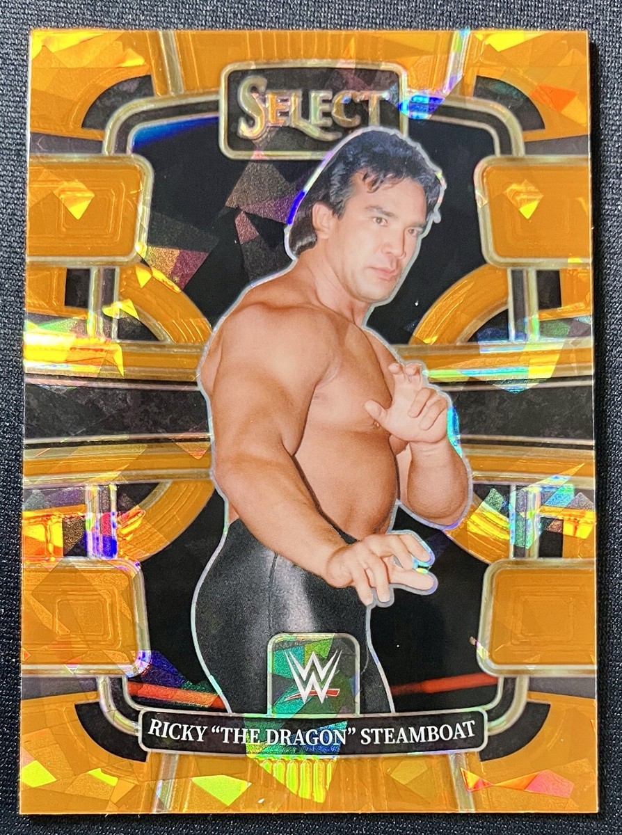 Ricky Steamboat 2024 Panini Select WWE CONCOURSE ORANGE ICE PRIZM
