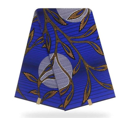 European Swiss Cotton Print Multi Floral Blue Design