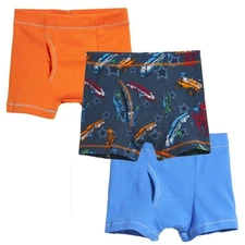  City Threads Boys Super Soft Classic Boxer Underwear 3-Pack Blue White