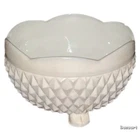 Vintage Indiana Glass “Diamond Point” Footed Bowl