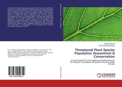 Threatened Plant Species Population Assessment & Conservation Sugali Salamma