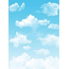 Hei&szlig; Hohe Qualit&auml;t Hintergrund Klar 0.9*1.5M Anti-Falten Blauer Himmel