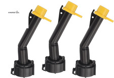 3 Pcs Fuel Gas Can Jug Spouts Nozzles  Rings  Caps for Blitz 900302 900092 900