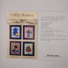 Applique quilt/wall hanging Cheep Housing Birds