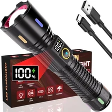 LED Flashlight,2000LM Super Bright Tactical Flashlight 5-Mode