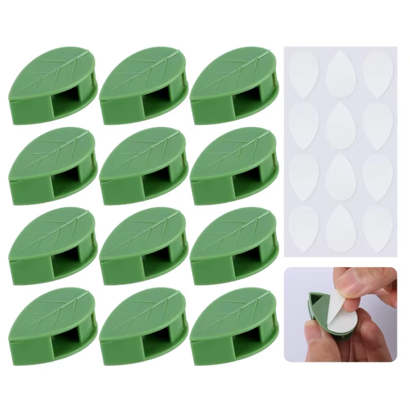 10-100X Invisible Plant Climbing Wall Fixture Clips Acrylic Sticker Self-Adhesiv