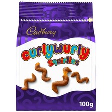 Cadbury Curly Wurly Squirlies Chocolate Pouch 100g