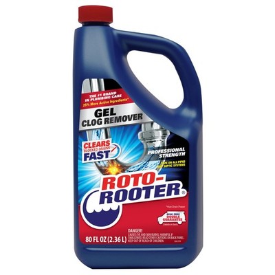 Gel Clog Remover Drain Cleaner 80 oz Bottle for Clogged Sink and Tub