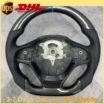 For BMW 1 3 5 7 Series X1 X3 X5 Real Carbon Fiber Leather Steering Wheel 2015