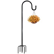 Bird Feeder Pole for Outdoor Heavy Duty 92inch, Shepherd's Hooks for Hanging ...