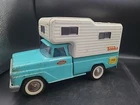 Vintage Tonka Pickup Truck Powder Blue w/Camper, 1960’s. MG