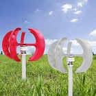 Wind Turbine Generator, 5 Blades Wind Turbine Lanterns Generator Vertical Axis